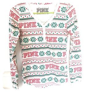 Victoria Secret PINK thermal sleep shirt